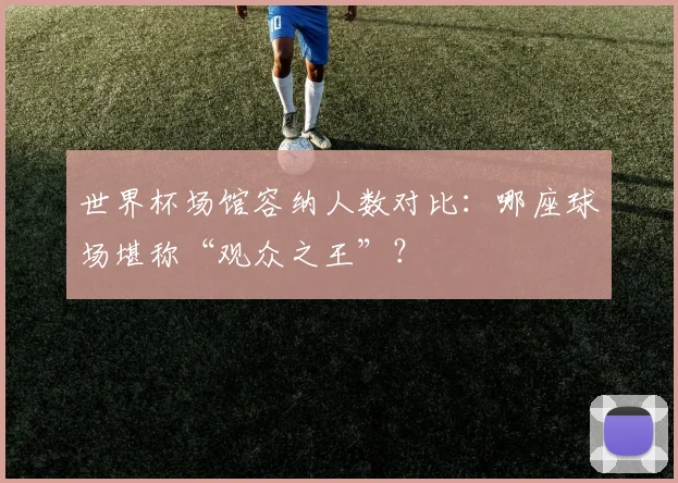 世界杯场馆容纳人数对比:哪座球场堪称“观众之王”?