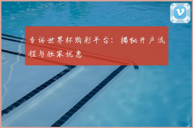 专访世界杯购彩平台:揭秘开户流程与独家优惠